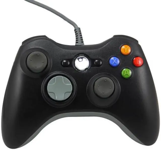 Alt view image 3 of 7 - Wired USB Game Pad Joysticks Controller Reomte For Microsoft xBox 360 - Black (Althemax)