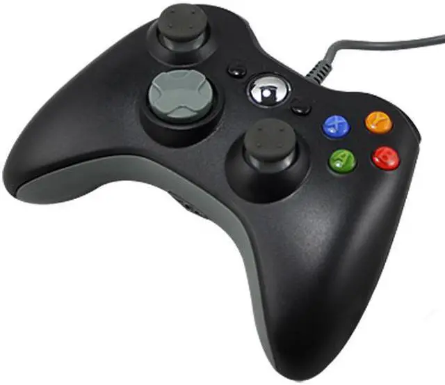 Alt view image 2 of 7 - Wired USB Game Pad Joysticks Controller Reomte For Microsoft xBox 360 - Black (Althemax)