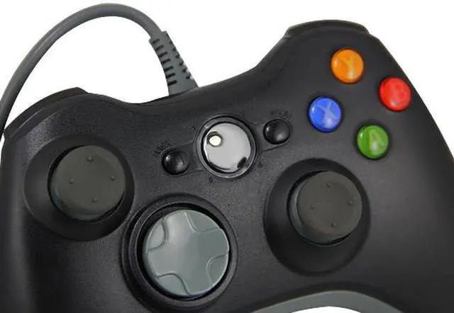 Alt view image 5 of 7 - Wired USB Game Pad Joysticks Controller Reomte For Microsoft xBox 360 - Black (Althemax)