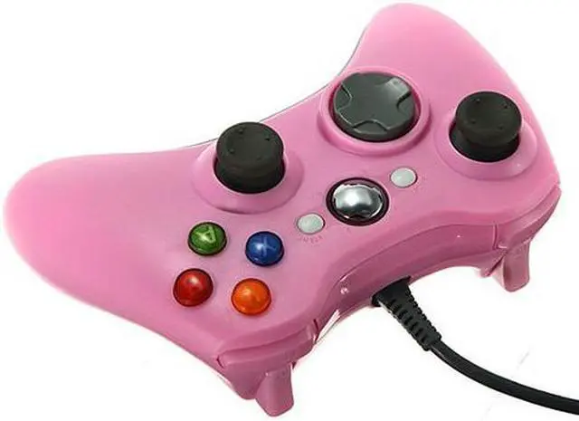 Alt view image 3 of 5 - Wired USB Game Pad Joysticks Controller Reomte For Microsoft xBox 360 - Pink (Althemax)