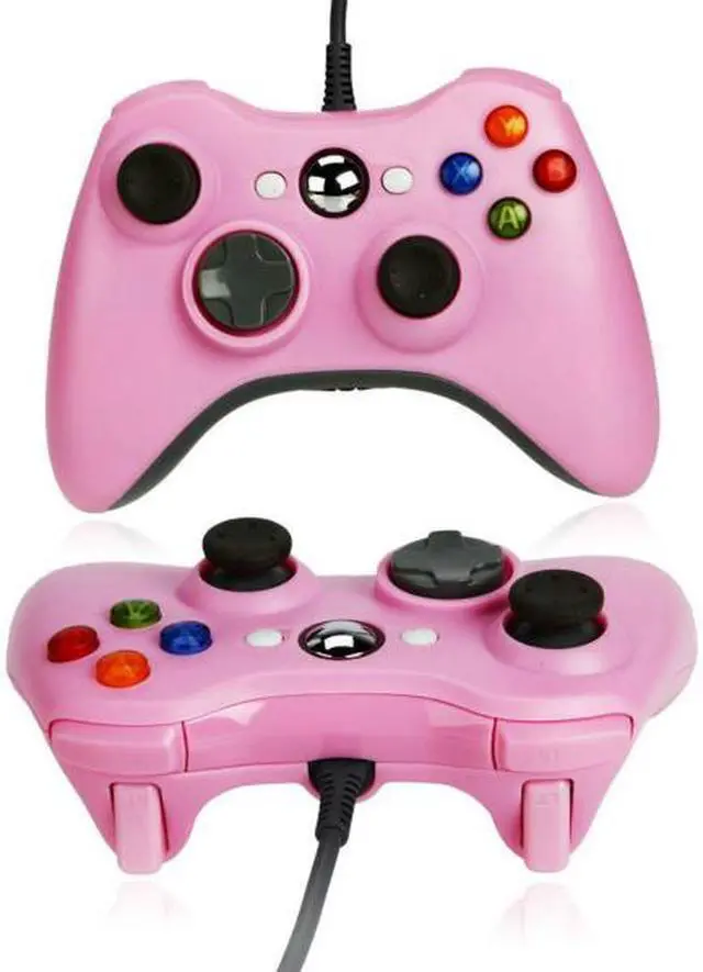 Alt view image 4 of 5 - Wired USB Game Pad Joysticks Controller Reomte For Microsoft xBox 360 - Pink (Althemax)