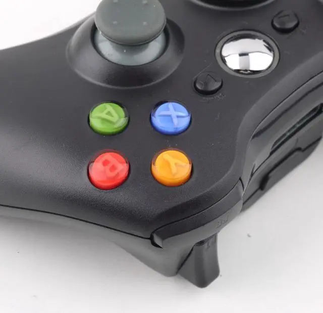 Alt view image 4 of 6 - Wireless Game joysticks Remote Controller for Microsoft Xbox 360 Console - Black (Althemax)