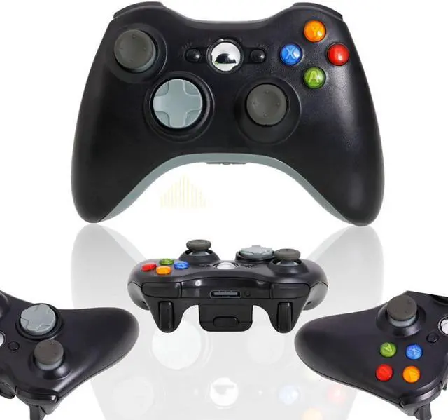 Alt view image 6 of 6 - Wireless Game joysticks Remote Controller for Microsoft Xbox 360 Console - Black (Althemax)