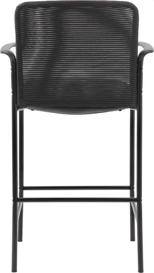 Alt view image 2 of 3 - Boss Contemporary Mesh Counter Stool, Black