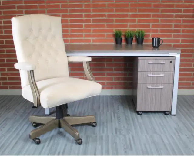 Alt view image 2 of 7 - BOSS Executive Champagne Velvet With Driftwood Finish Frame