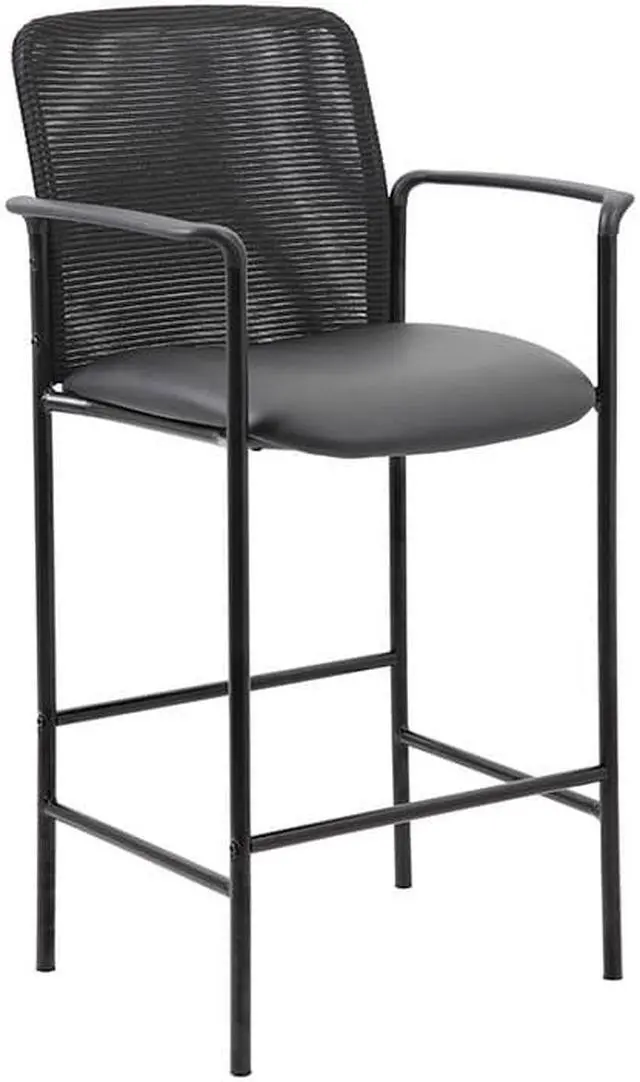 Main image of Boss Contemporary Mesh Counter Stool, Black