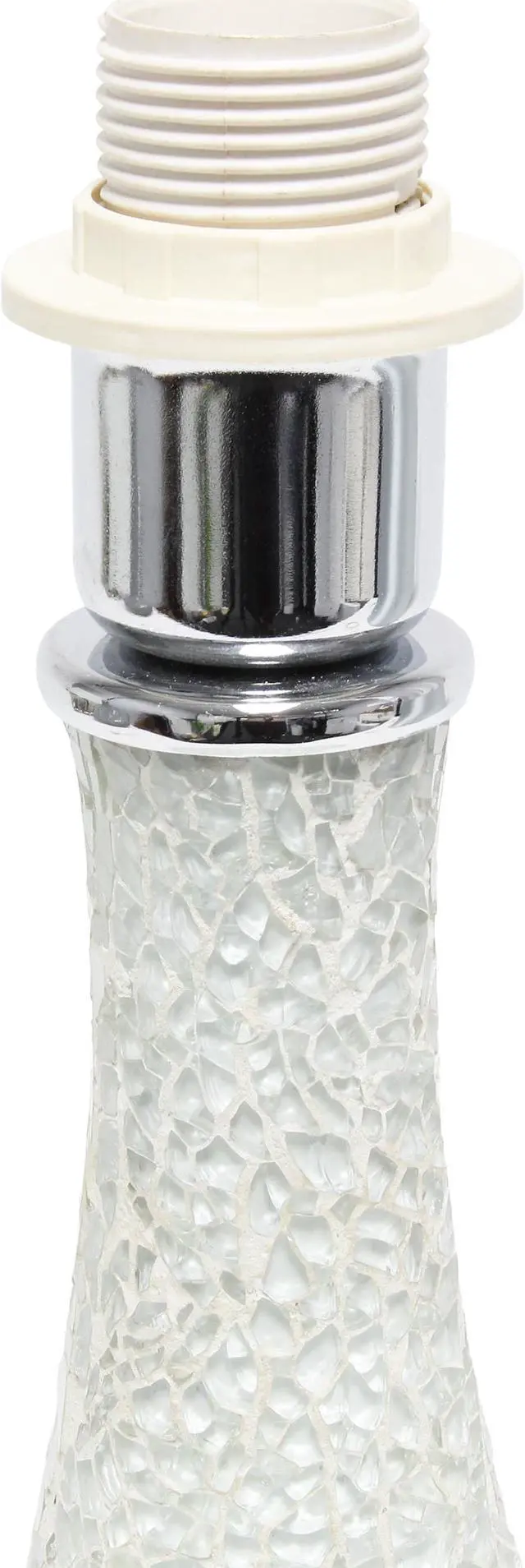 Alt view image 3 of 14 - Simple Designs Mosaic Tiled Glass Genie Table Lamp with Fabric Shade