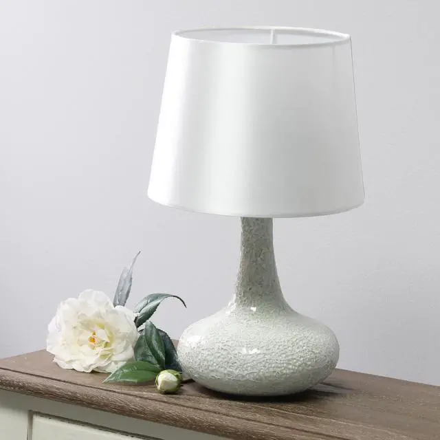 Alt view image 4 of 14 - Simple Designs Mosaic Tiled Glass Genie Table Lamp with Fabric Shade