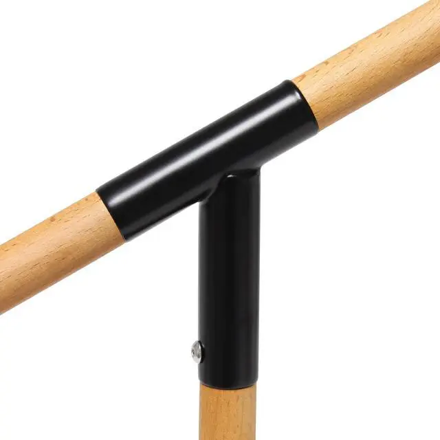 Alt view image 4 of 16 - Simple Designs Black Matte and Wooden Pivot Desk Lamp