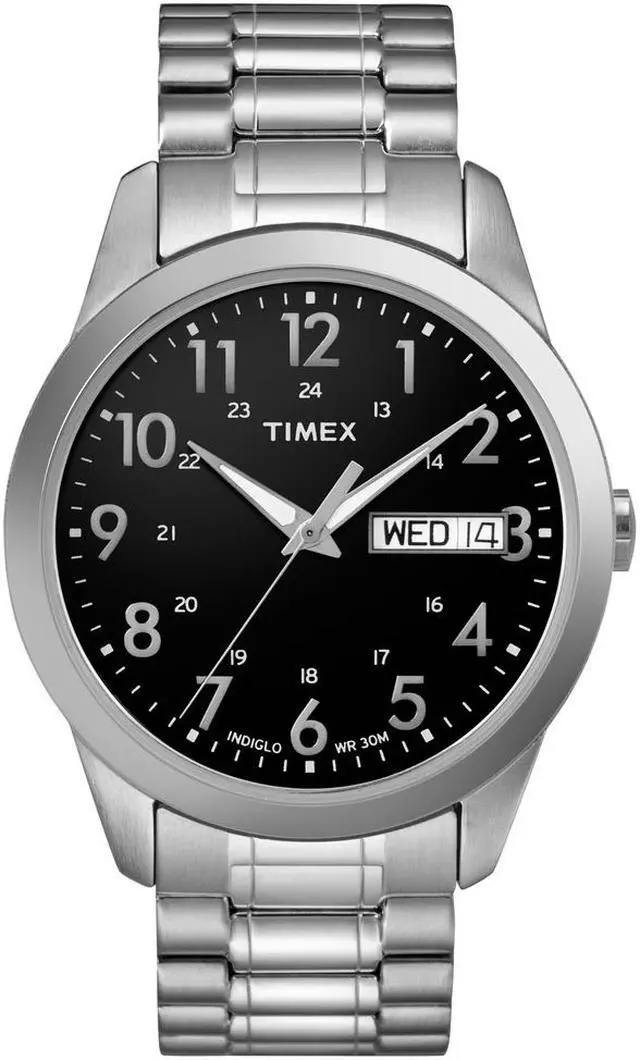 Alt view image 5 of 9 - Men's Timex South Street Sport Steel Expansion Band Watch T2M932