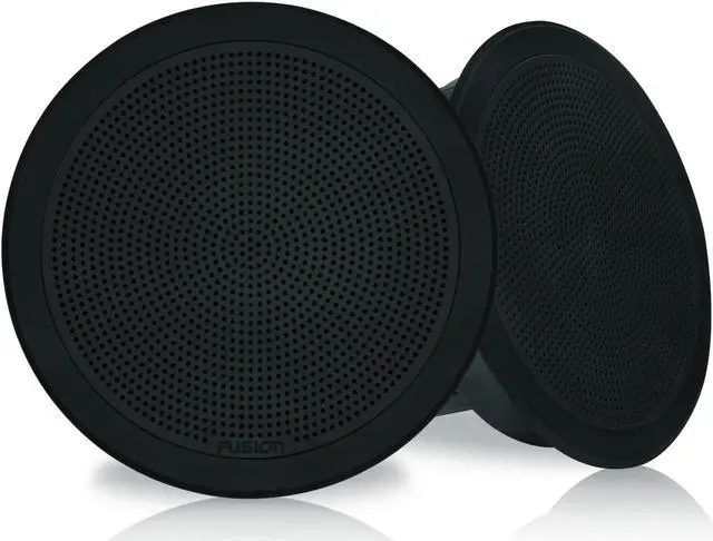 Alt view image 2 of 2 - FUSION FM-F77RB 7 BLACK ROUND FLUSH MOUNT SPEAKERS