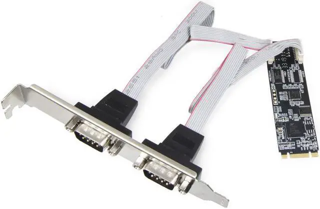 Alt view image 8 of 8 - IO CREST RS-232 + RS-422/485 DB9 Serial M.2 B+M Key Controller Card