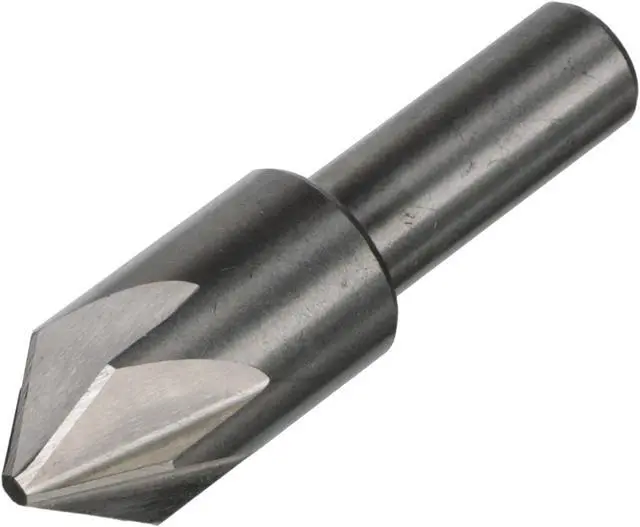 Main image of Drill America DEWCHAT Series High-Speed Steel Chatterless Countersink, 6 Flute, 1/4" Shank Diameter, 5/16" Size, 100 Degrees Angle (Pack of 1)
