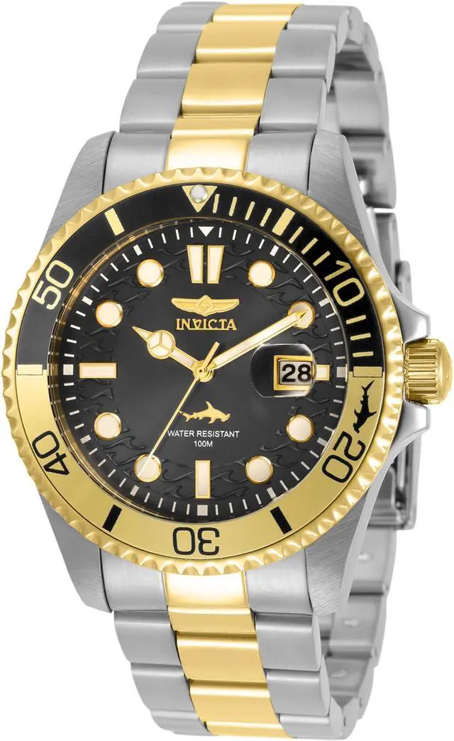 Alt view image 8 of 9 - Invicta Men's 30944 Pro Diver Quartz 3 Hand Black Dial Watch