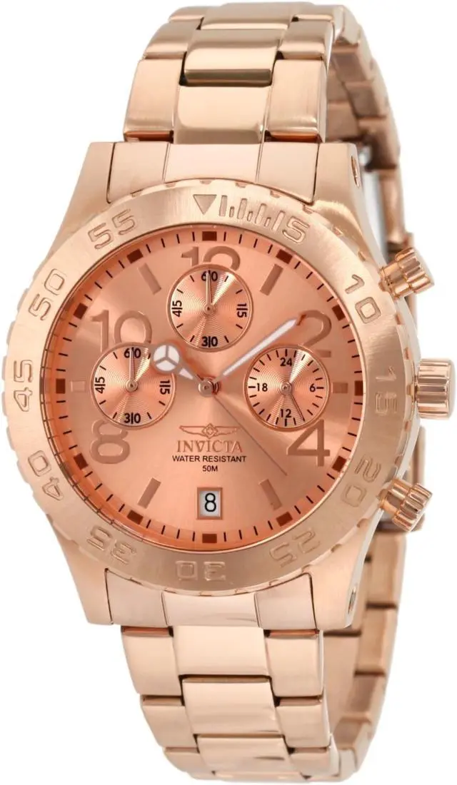 Alt view image 7 of 8 - Invicta Men's Specialty 1271 Rose Gold Stainless Steel Chronograph Watch