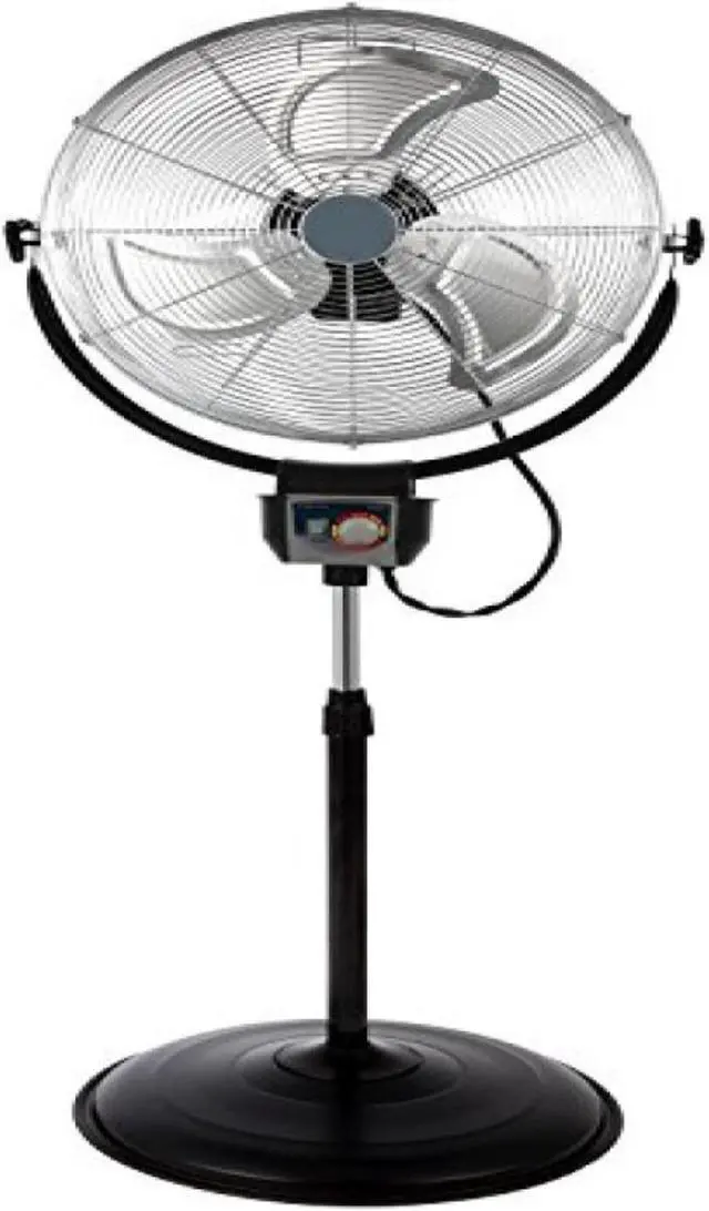 Alt view image 12 of 13 - Optimus F4205 20" Industrial Grade HV Oscil Stand Fan - Chrome Grill