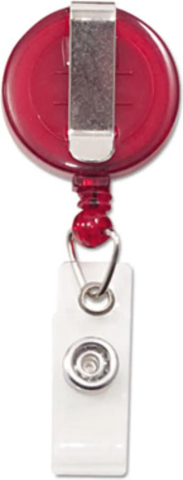 Alt view image 3 of 4 - Advantus Translucent Retractable ID Card Reel ,LANYARDS,CARD REEL 12,RD