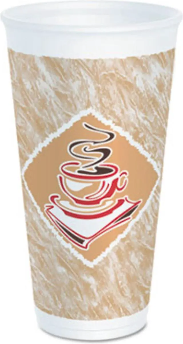 Alt view image 3 of 3 - Dart Caf G Foam Hot/Cold Cups ,CUP,20OZ,FOAM,CAFE G,20PK