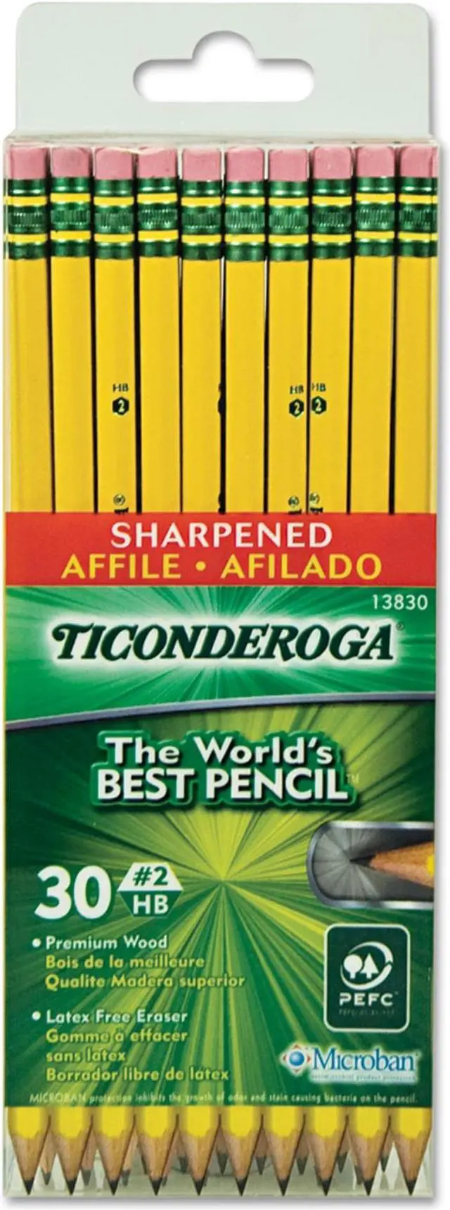 Main image of Ticonderoga Pre-Sharpened Pencil ,PENCIL,TIC #2 PRESHARP,YL