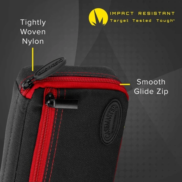 Alt view image 4 of 6 - Casemaster Plazma Dart Case Black with Ruby Zipper