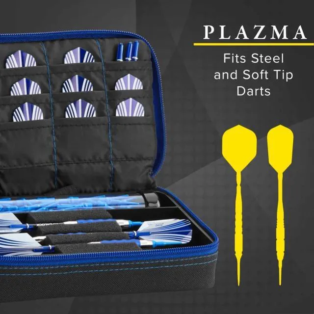 Alt view image 2 of 6 - Casemaster Plazma Dart Case Black with Sapphire Zipper