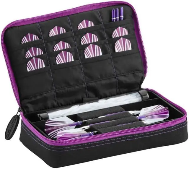 Main image of Casemaster Plazma Dart Case Black with Amethyst Zipper
