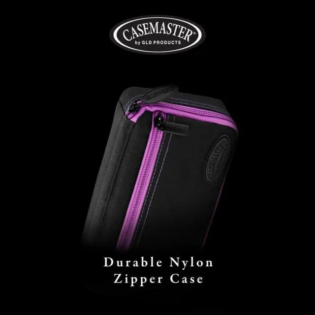 Alt view image 5 of 6 - Casemaster Plazma Dart Case Black with Amethyst Zipper