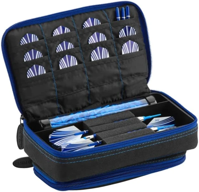 Main image of Casemaster Plazma Plus Dart Case Black with Sapphire Zipper and Phone Pocket