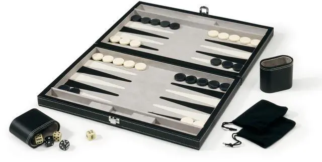 Alt view image 6 of 7 - GLD Mainstreet Classics 55-0619 Classic 15 in. Backgammon Set