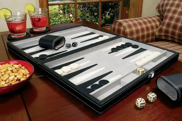 Alt view image 5 of 7 - GLD Mainstreet Classics 55-0619 Classic 15 in. Backgammon Set