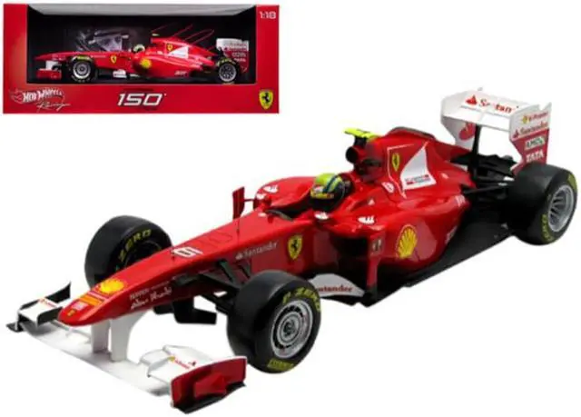Alt view image 2 of 5 - Ferrari 150 Italia #6 Felipe Massa F1 Formula One (2011) 1/18 Diecast Model Car by Hot Wheels