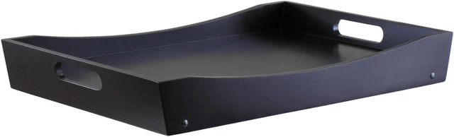 Alt view image 5 of 11 - Winsome 92022 Benito Bed Tray with Curved Top Foldable Legs- Espresso