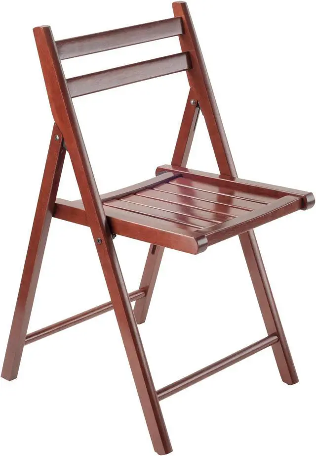 Alt view image 4 of 11 - Robin 4-Pc Folding Chair Set, Walnut