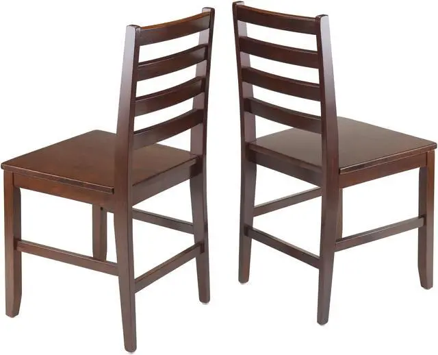 Alt view image 3 of 3 - Winsome Wood Hamilton 2-Piece Ladder Back Chair