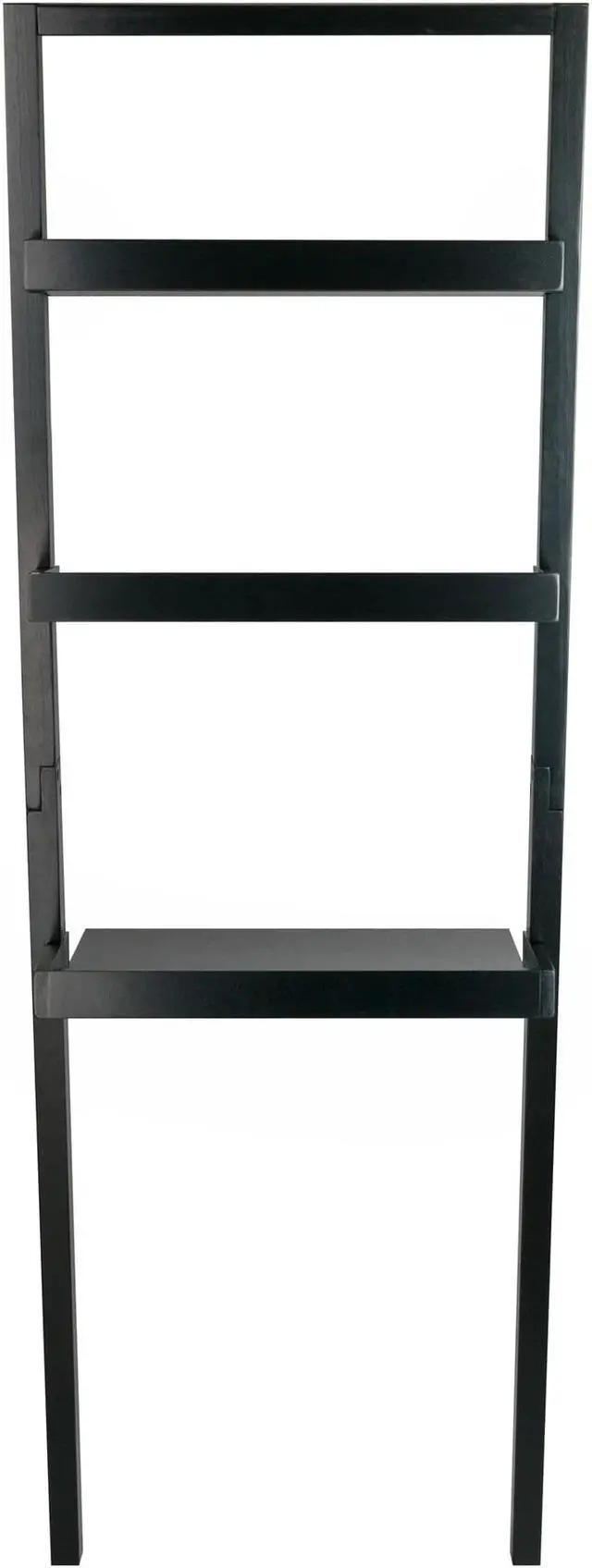 Alt view image 13 of 14 - Winsome Wood 29323 Bellamy Leaning Desk with 2 Shelves, Black