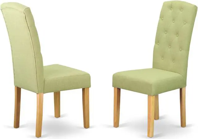 Main image of Set of 2 Chairs CEP4B07 Celina parson Chair with Oak Finish Leg and Linen fabric-Lime Light Color