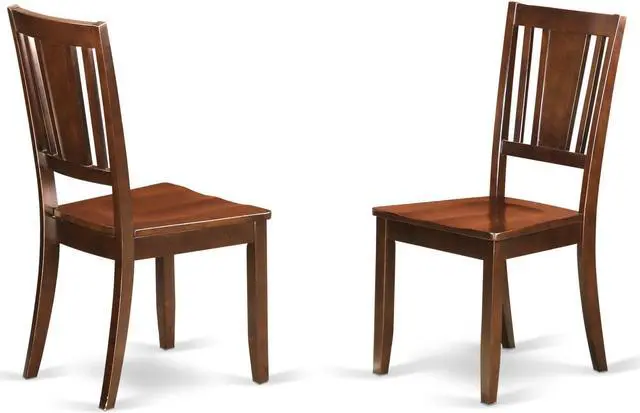 Main image of Set of 2 Chairs DUC-MAH-W Dudley Dining Chair with Wood Seat in Mahogany Finish