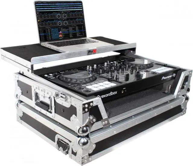 Alt view image 2 of 8 - ProX XS-DDJ800 WLT Flight Case For Pioneer DDJ-800 Digital Controller W-Sliding Laptop Shelf and Wheels