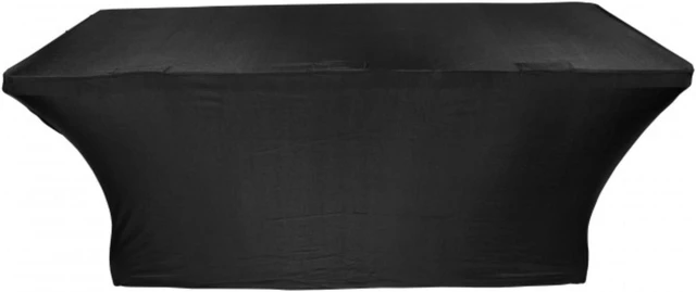 Main image of ProX X-ST6BL 6 Ft. Open Back Spandex Table Cover Scrim - Black