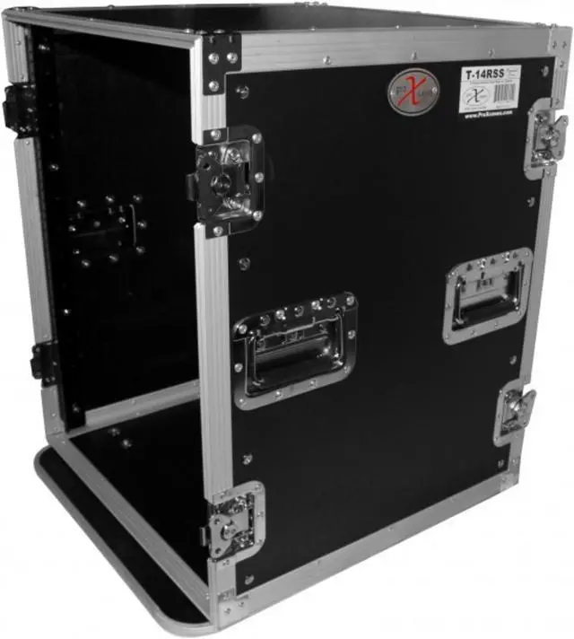 Alt view image 4 of 14 - ProX T-14RSS 14U Space Amp Rack Mount ATA Flight Case 19 In Depth W/Casters