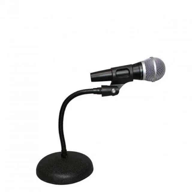 Alt view image 4 of 10 - ProX T-MIC07 Gooseneck Desktop Microphone Stand With 6" Round Base