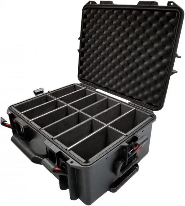 Alt view image 2 of 8 - VaultX Watertight Case for 12 ApeLabs MAXI Lights W-Extendable Handle and Wheels