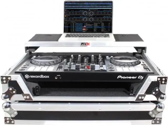 Alt view image 3 of 8 - ProX XS-DDJ800 WLT Flight Case For Pioneer DDJ-800 Digital Controller W-Sliding Laptop Shelf and Wheels