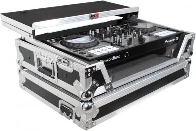 Alt view image 4 of 8 - ProX XS-DDJ800 WLT Flight Case For Pioneer DDJ-800 Digital Controller W-Sliding Laptop Shelf and Wheels