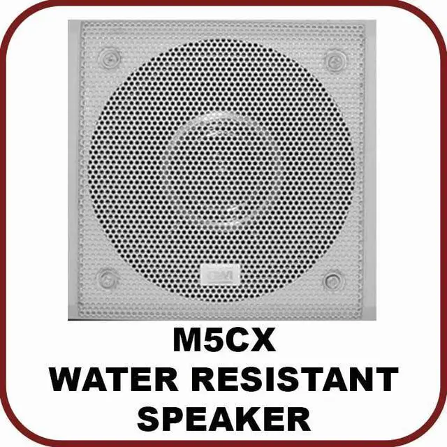 Main image of BSK Speaker, 5.25 inch Co-Axial, 4 Ohms  20W - 40W Power, FR 50Hz - 20kHz,  Waterproof, Stainless Steel Grills and Hardware, sold as each