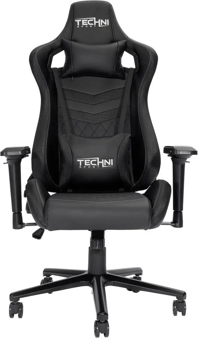 Alt view image 8 of 20 - Techni Sport TS-83 Ergonomic High Back Racer Style PC Gaming Chair, Black