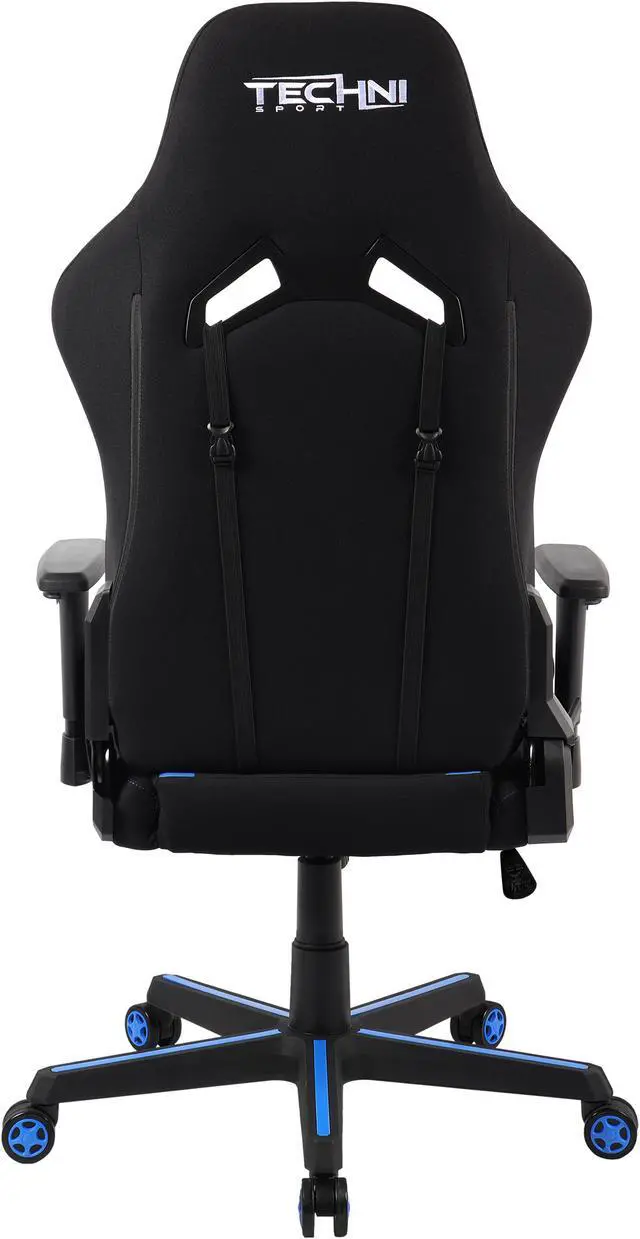 Alt view image 5 of 20 - TechniSport TSF-71 Fabric Office-PC Gaming Chair, Blue