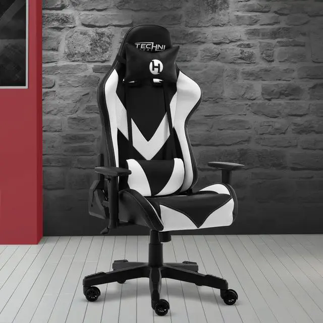 Alt view image 6 of 20 - Techni Sport TS-92 Office-PC Gaming Chair, White