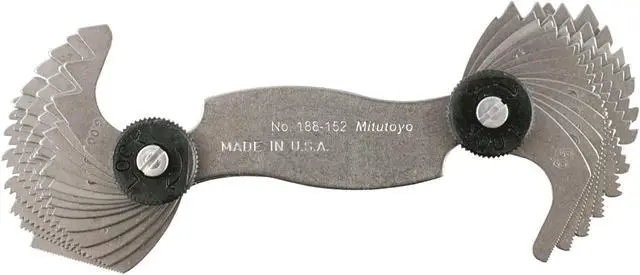 Alt view image 3 of 3 - MITUTOYO 188-152 Screw Pitch Gage,4 to 56/0.5 to 6mm