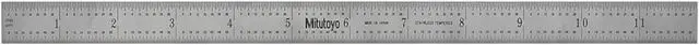 Alt view image 3 of 4 - MITUTOYO 182-125 Steel Rule,Rigid,12 In,32/64/0.5/1mm